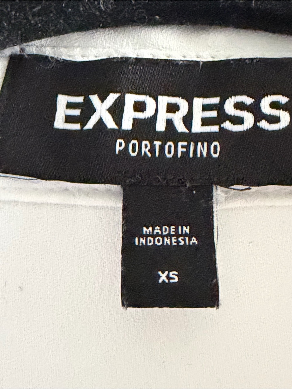 Express Portofino White Button Down Collared Blouse – Classic Workwear Top - Picture 3 of 10